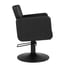CLASS R 2.0 Hairdressing and Barber Chair: Comfort, durability and high quality, square lines with a round base in matte black